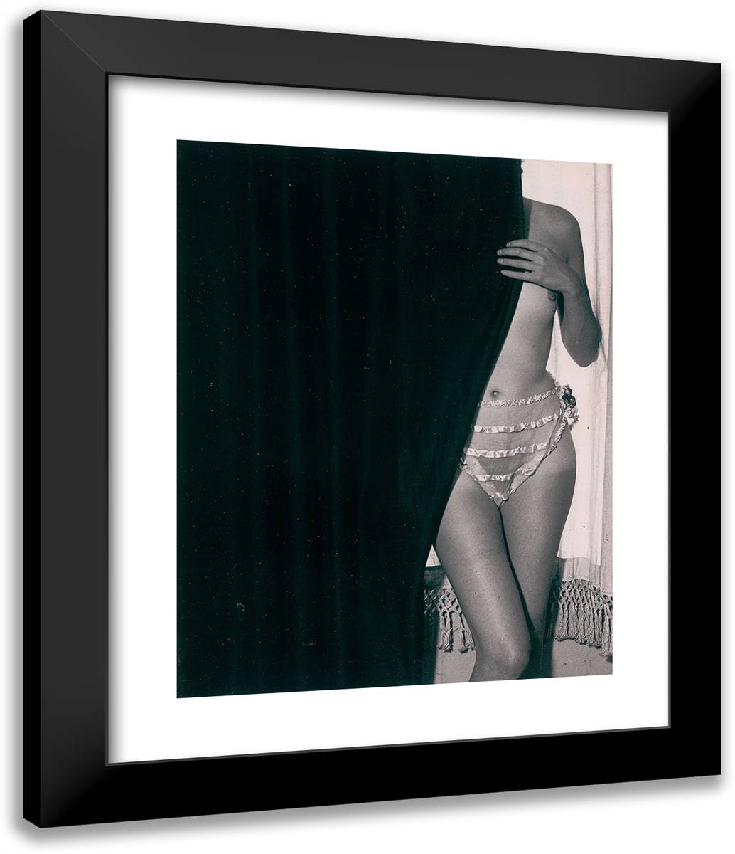 Ballet Rose 20x24 Black Modern Wood Framed Art Print Poster by Brassaii