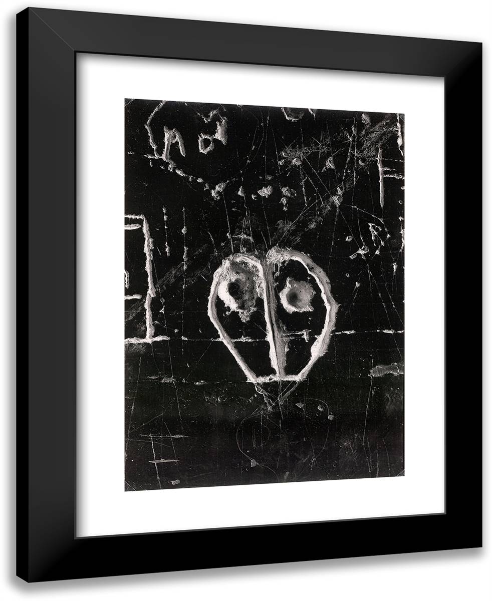Heart No. 2 19x24 Black Modern Wood Framed Art Print Poster by Brassaii
