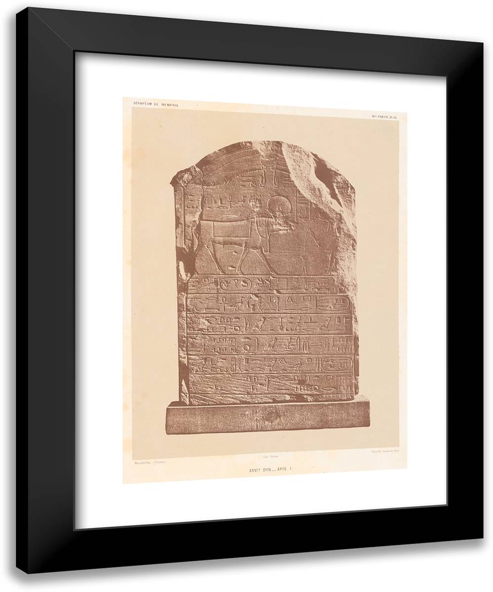 Serapeum De Memphis 19x24 Black Modern Wood Framed Art Print Poster by Marville, Charles