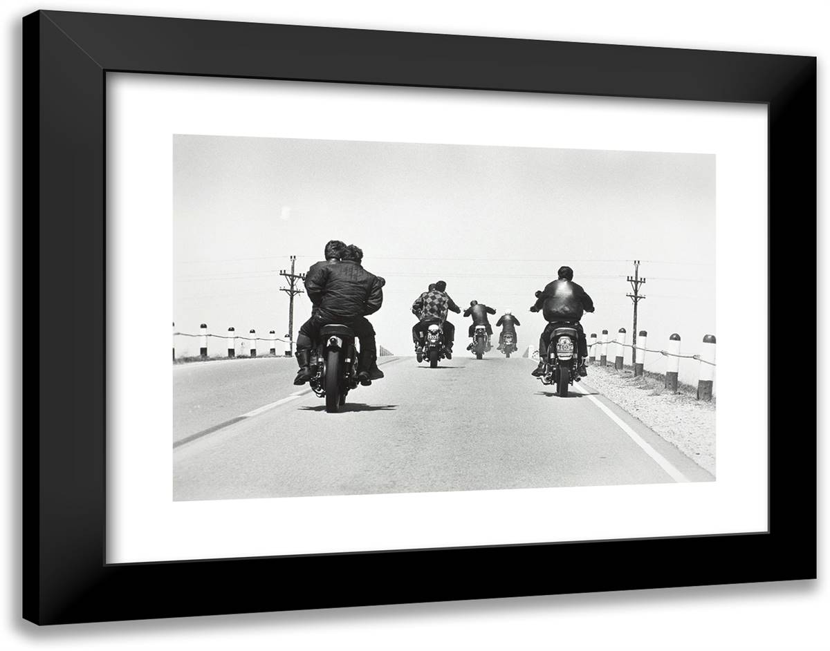 Route 12, Wisconsin_1 24x19 Black Modern Wood Framed Art Print Poster by Lyon, Danny