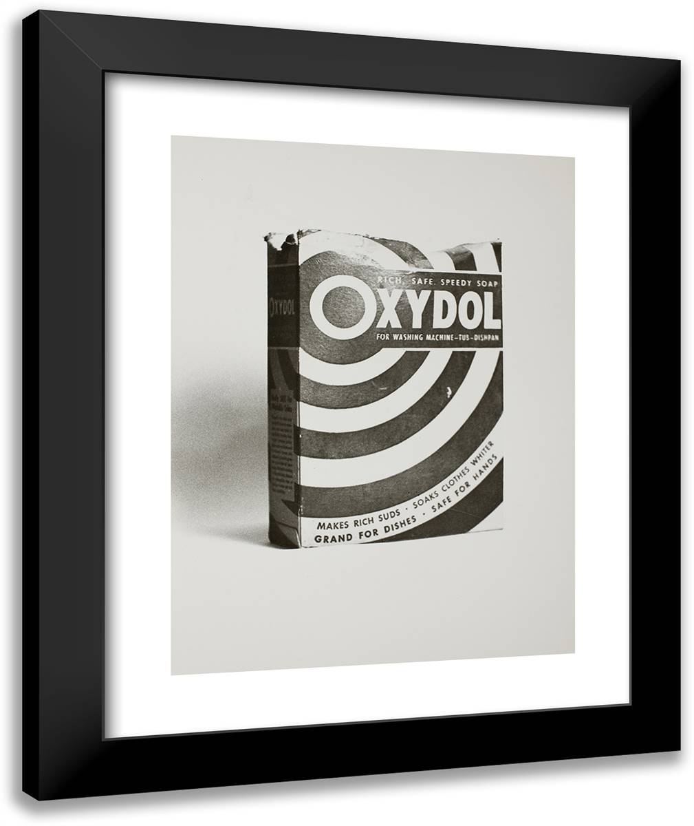 Oxydol 20x24 Black Modern Wood Framed Art Print Poster by Ruscha, Edward
