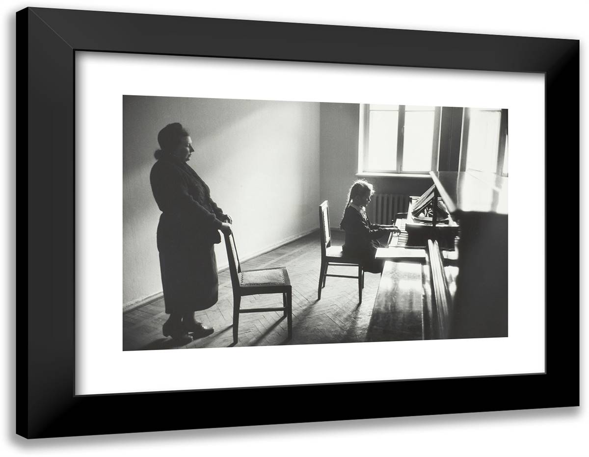 Odessa, U.S.S.R. 24x19 Black Modern Wood Framed Art Print Poster by Erwitt, Elliot