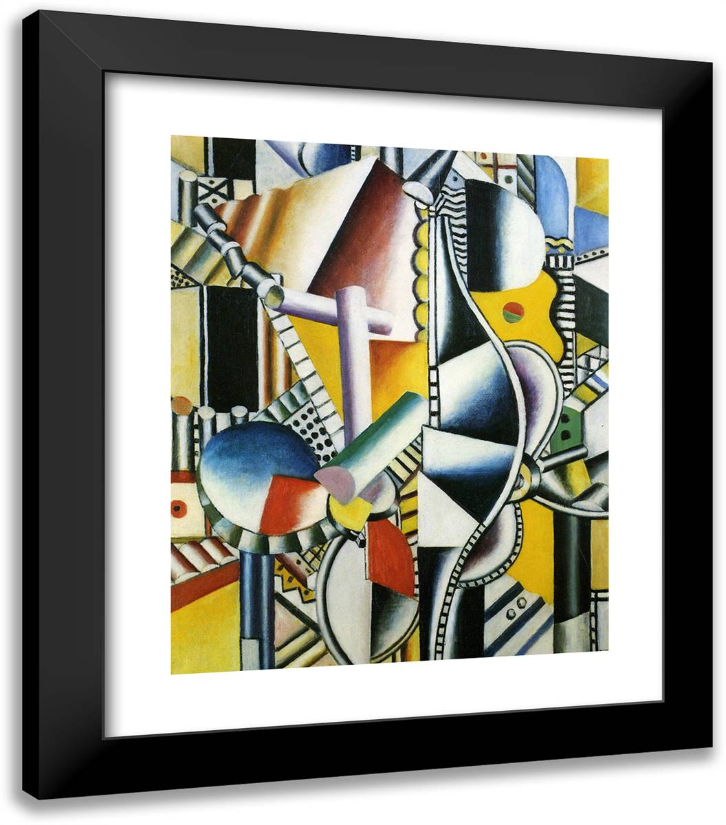 Propellers 2Nd State 20x23 Black Modern Wood Framed Art Print Poster by Leger, Fernand
