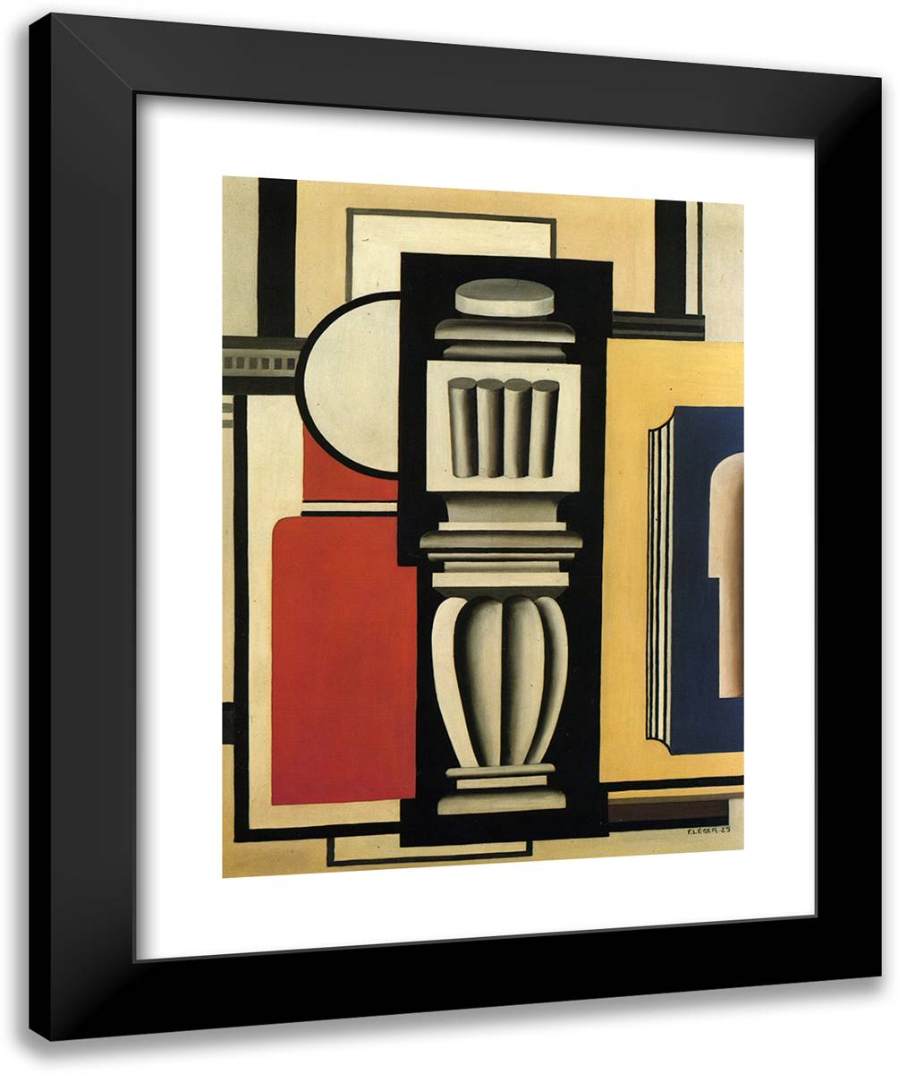 The Baluster 20x24 Black Modern Wood Framed Art Print Poster by Leger, Fernand