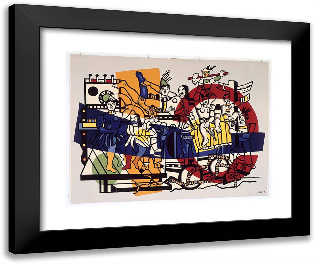 The Big Parade 24x20 Black Modern Wood Framed Art Print Poster by Leger, Fernand