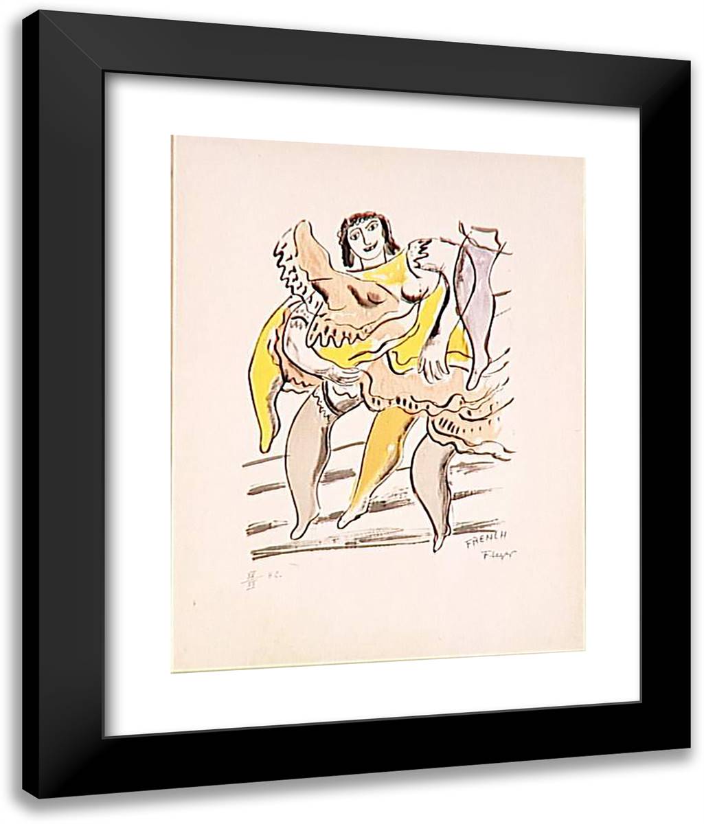 The Moulin Rouge 20x24 Black Modern Wood Framed Art Print Poster by Leger, Fernand