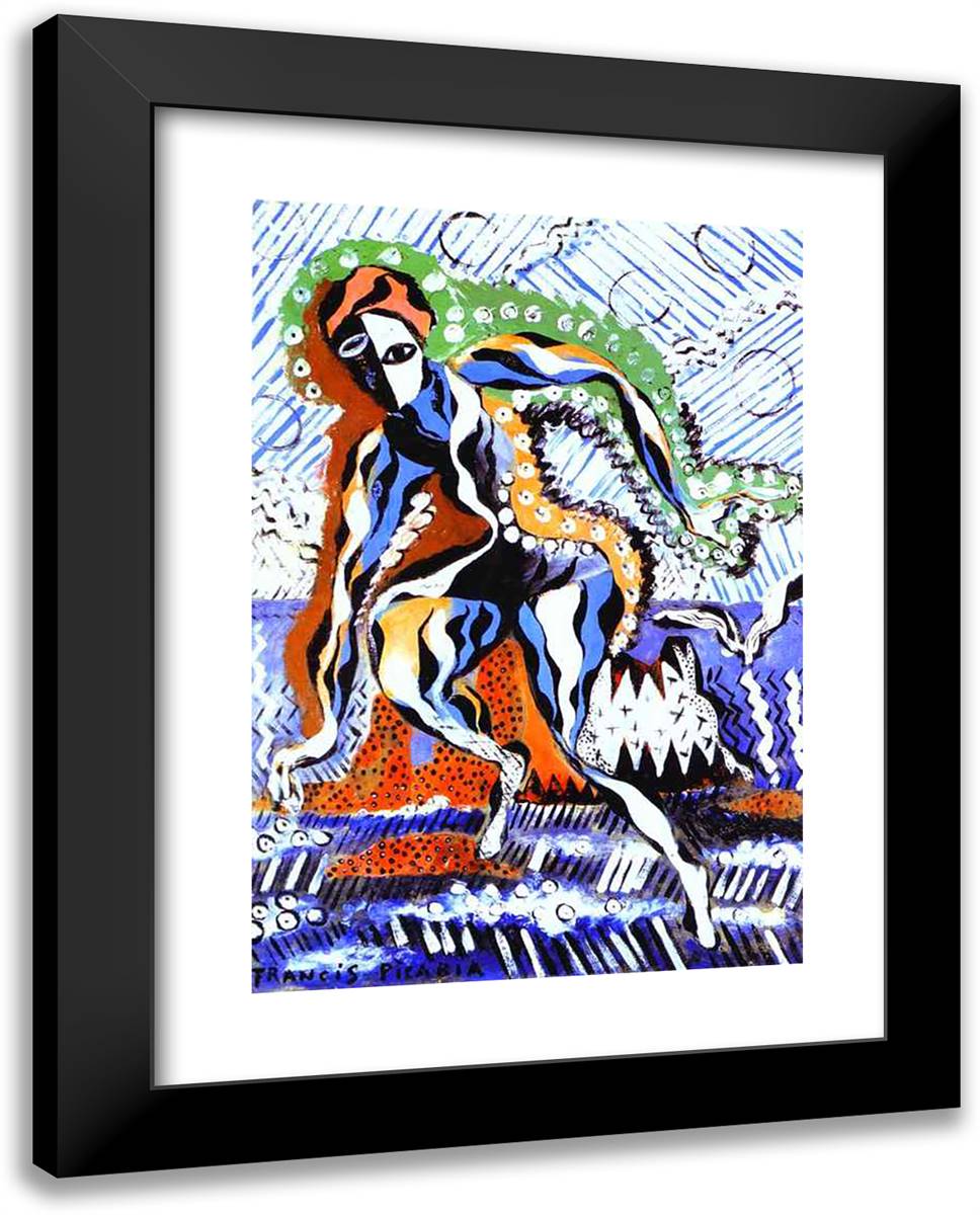 Sunrise 19x24 Black Modern Wood Framed Art Print Poster by Picabia, Francis