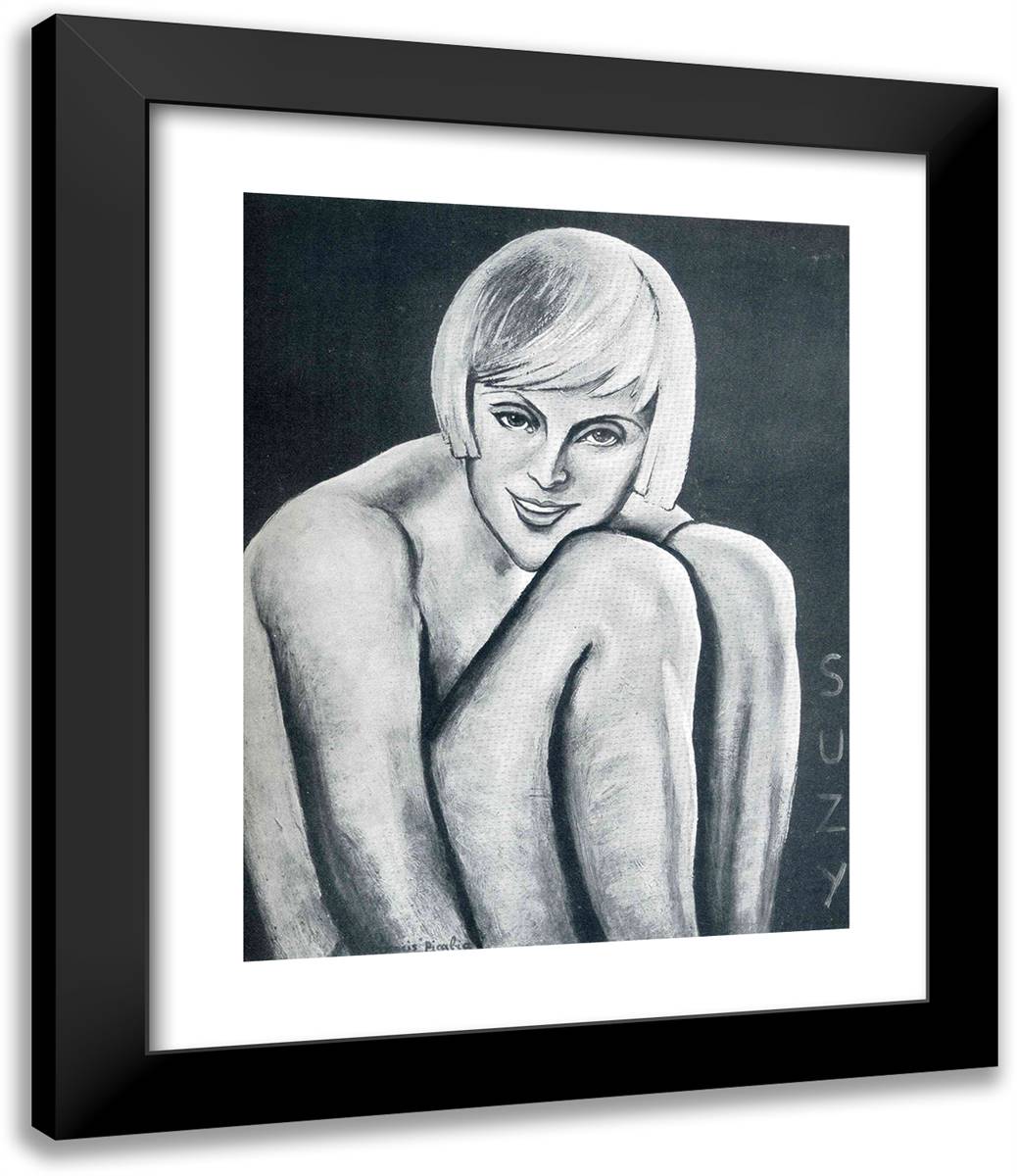 Suzy 20x24 Black Modern Wood Framed Art Print Poster by Picabia, Francis