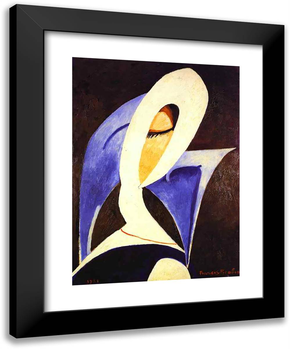 Table Living 19x24 Black Modern Wood Framed Art Print Poster by Picabia, Francis