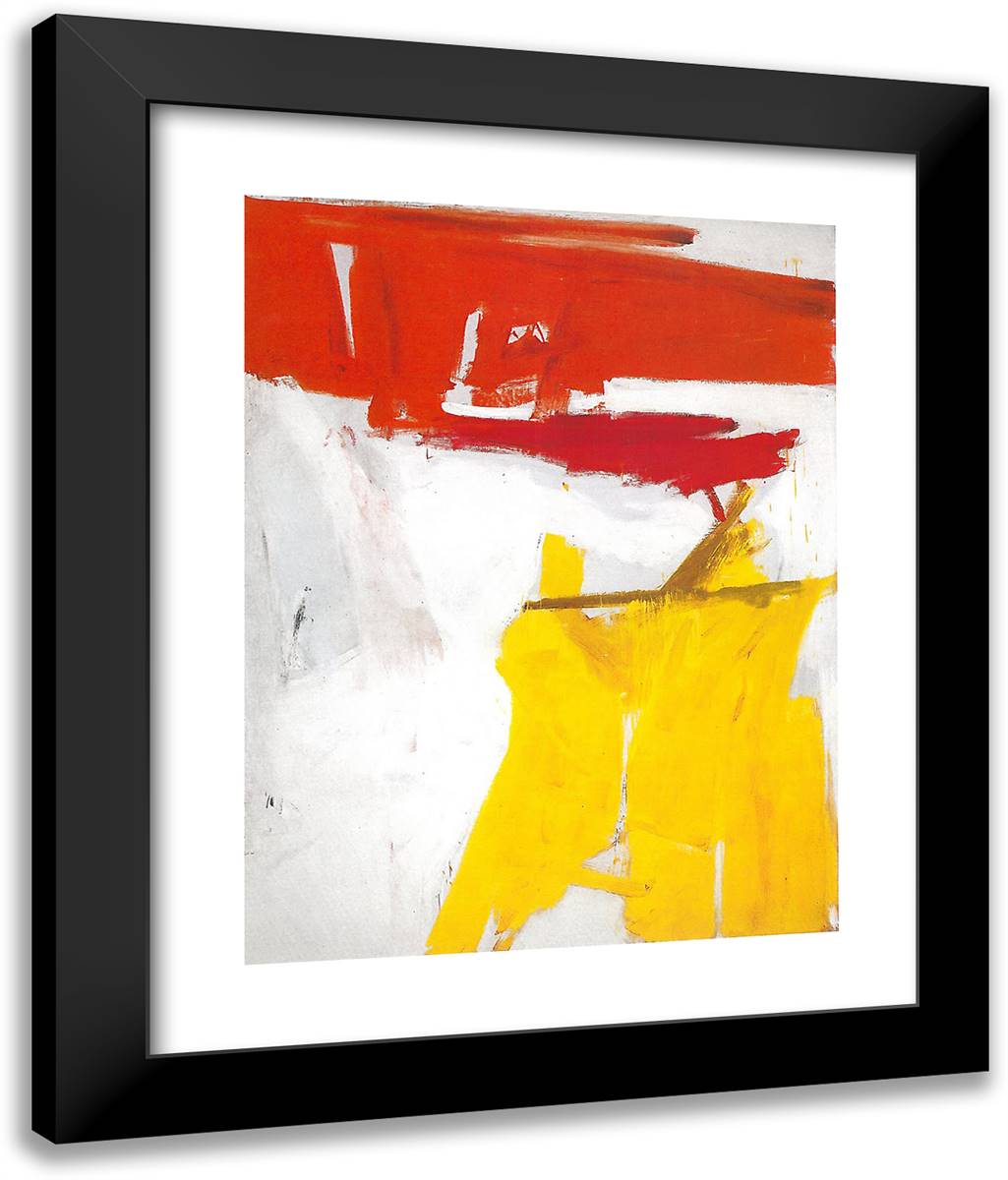 Mycenae 20x24 Black Modern Wood Framed Art Print Poster by Kline, Franz