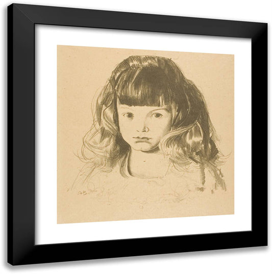 Anne 20x20 Black Modern Wood Framed Art Print Poster by Bellows, George