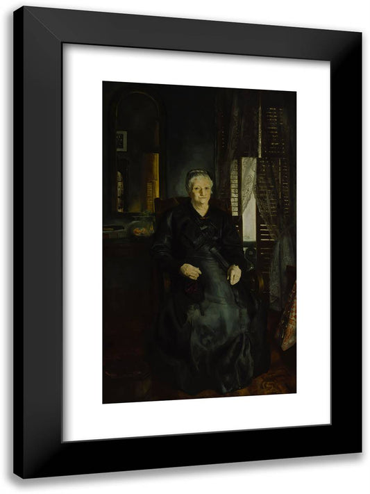 My Mother 17x24 Black Modern Wood Framed Art Print Poster by Bellows, George