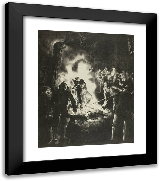 The Law Is Too Slow 20x23 Black Modern Wood Framed Art Print Poster by Bellows, George