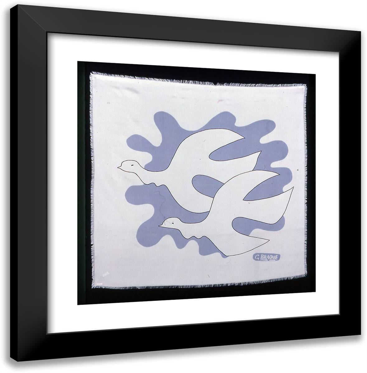 Scarf 20x20 Black Modern Wood Framed Art Print Poster by Braque, Georges