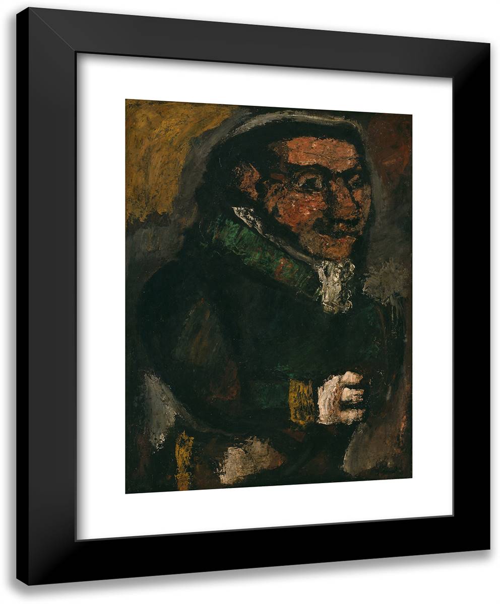 Bonimenteur 19x24 Black Modern Wood Framed Art Print Poster by Rouault, Georges