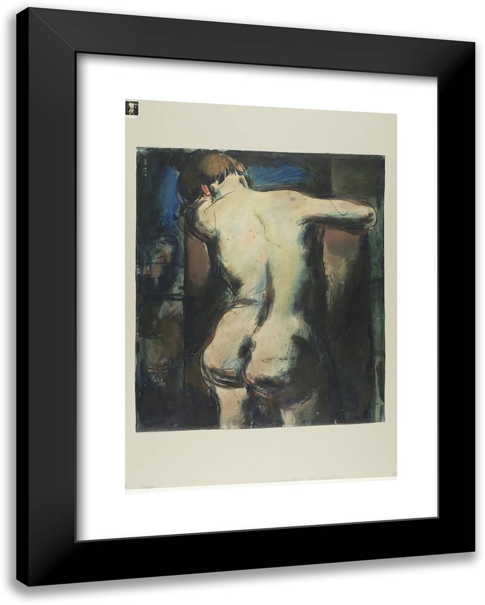 Nude 19x24 Black Modern Wood Framed Art Print Poster by Rouault, Georges
