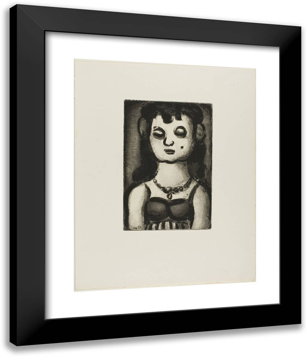 Saint Touch-Me-Not, from Les Raincarnations Du Pere Ubu 20x24 Black Modern Wood Framed Art Print Poster by Rouault, Georges