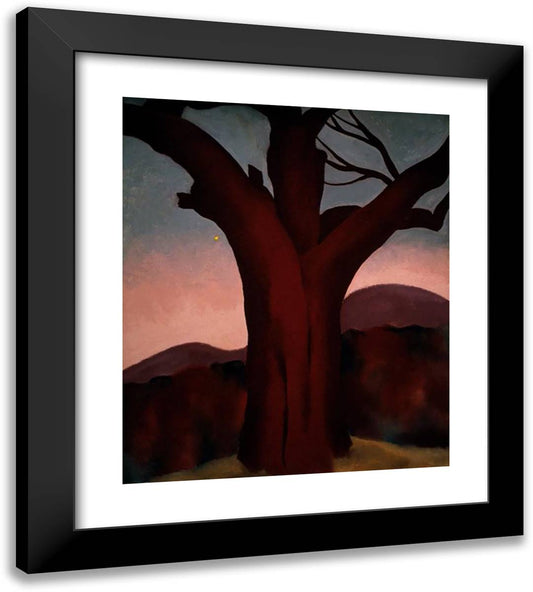 Autumn Trees - Chestnut Tree 20x22 Black Modern Wood Framed Art Print Poster by O'Keeffe, Georgia