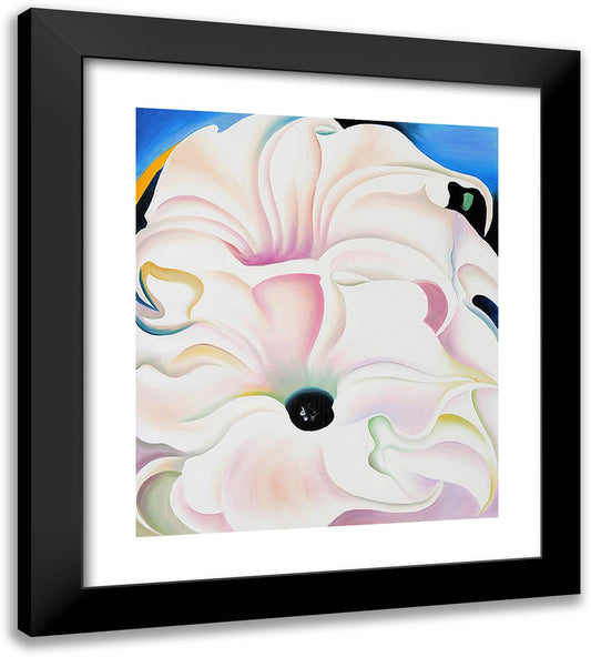 Bella Donna 20x22 Black Modern Wood Framed Art Print Poster by O'Keeffe, Georgia