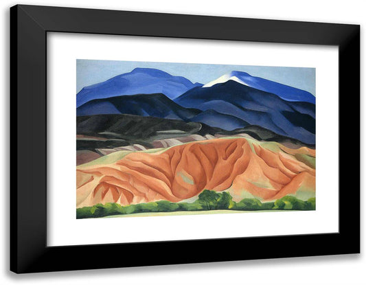 Black Mesa Landscape, New Mexico - Out Back of Mary`S II 24x19 Black Modern Wood Framed Art Print Poster by O'Keeffe, Georgia