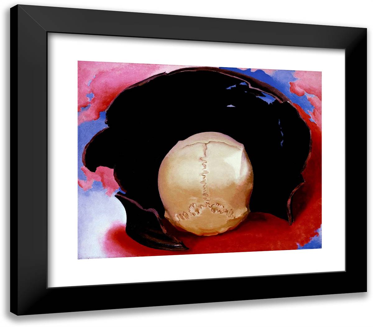 It Was a Man and a Pot 23x20 Black Modern Wood Framed Art Print Poster by O'Keeffe, Georgia
