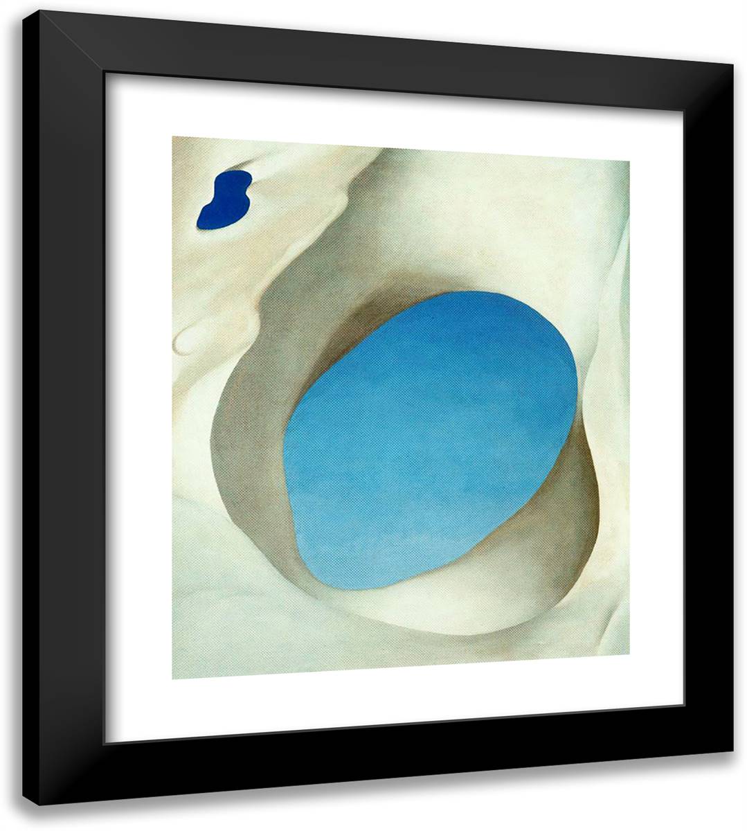 Pelvis III 20x22 Black Modern Wood Framed Art Print Poster by O'Keeffe, Georgia
