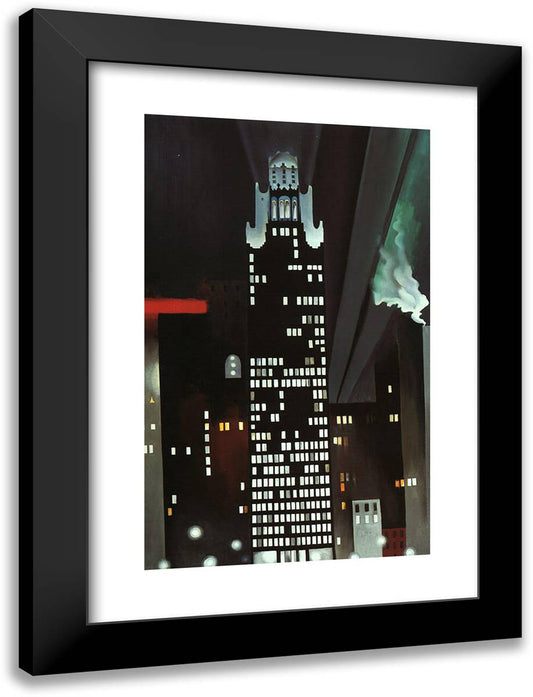 Radiator Building 18x24 Black Modern Wood Framed Art Print Poster by O'Keeffe, Georgia