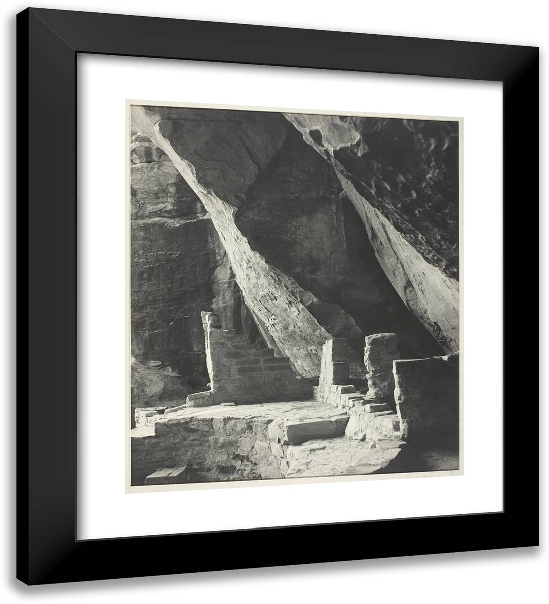 Cliff Palace 20x22 Black Modern Wood Framed Art Print Poster by Abbott, Gordon C.