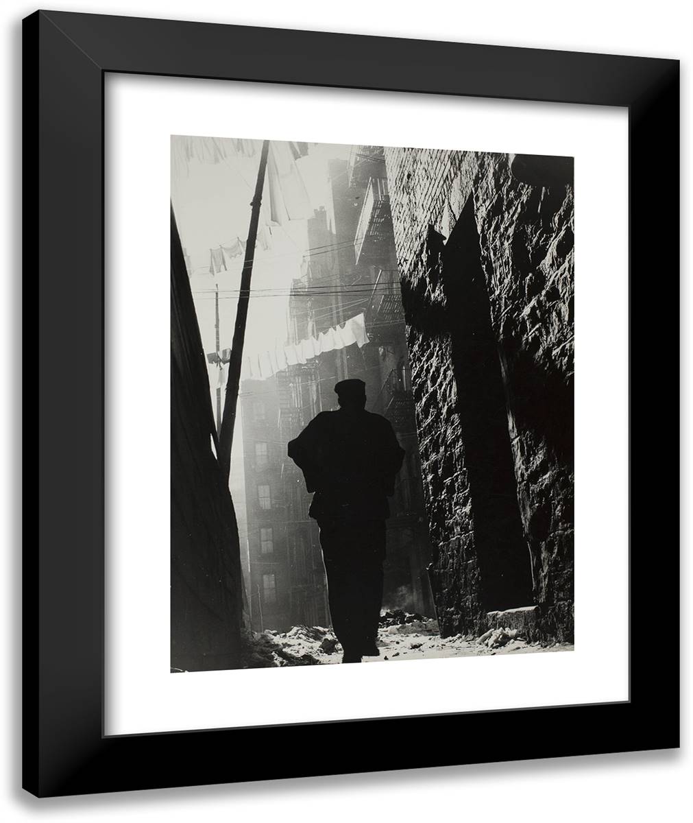 Off on My Own (Harlem, New York) 20x24 Black Modern Wood Framed Art Print Poster by Parks, Gordon