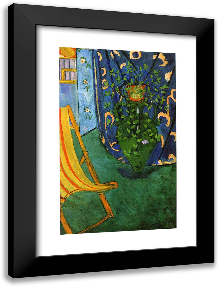 Corner of the Artist's Studio 18x24 Black Modern Wood Framed Art Print Poster by Matisse, Henri