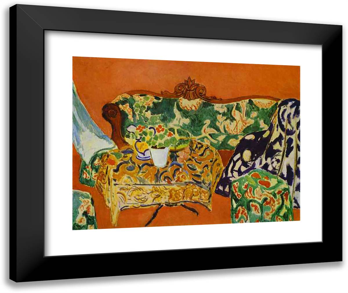 Seville Still Life 24x20 Black Modern Wood Framed Art Print Poster by Matisse, Henri