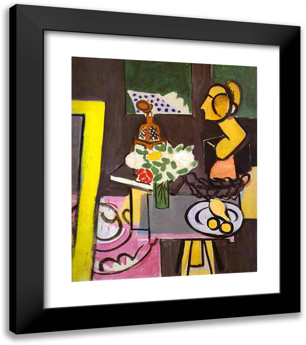 Still Life with Gourds 20x23 Black Modern Wood Framed Art Print Poster by Matisse, Henri