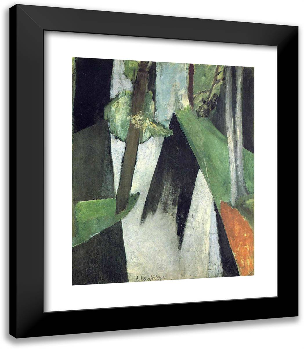 Sun's Ray 20x23 Black Modern Wood Framed Art Print Poster by Matisse, Henri
