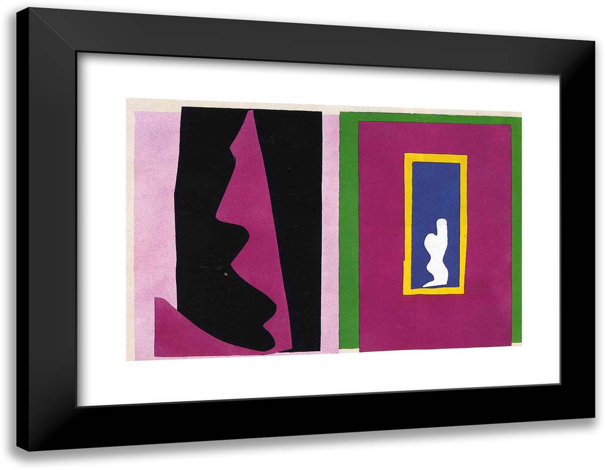The Destiny 24x19 Black Modern Wood Framed Art Print Poster by Matisse, Henri