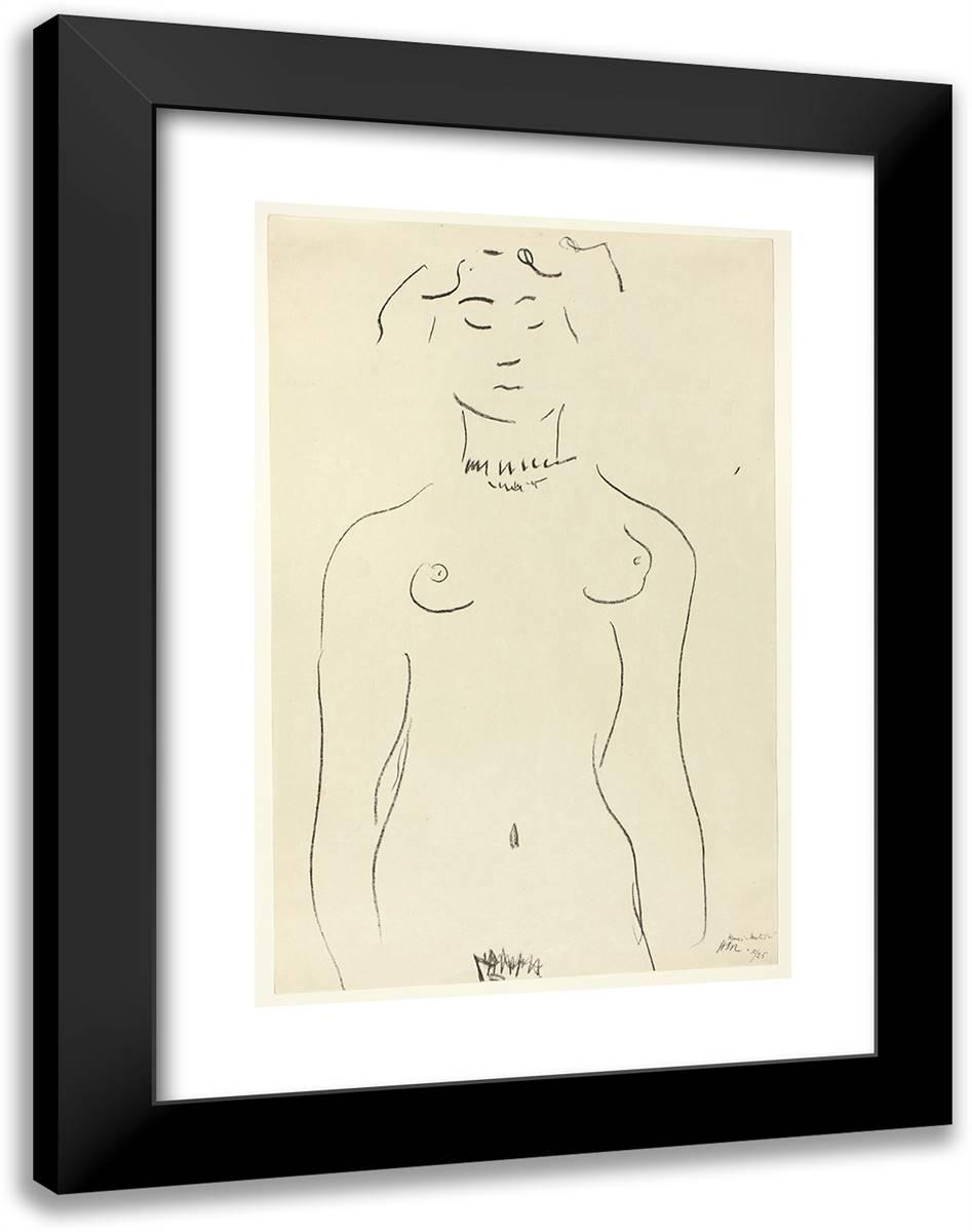 The Idol 18x24 Black Modern Wood Framed Art Print Poster by Matisse, Henri