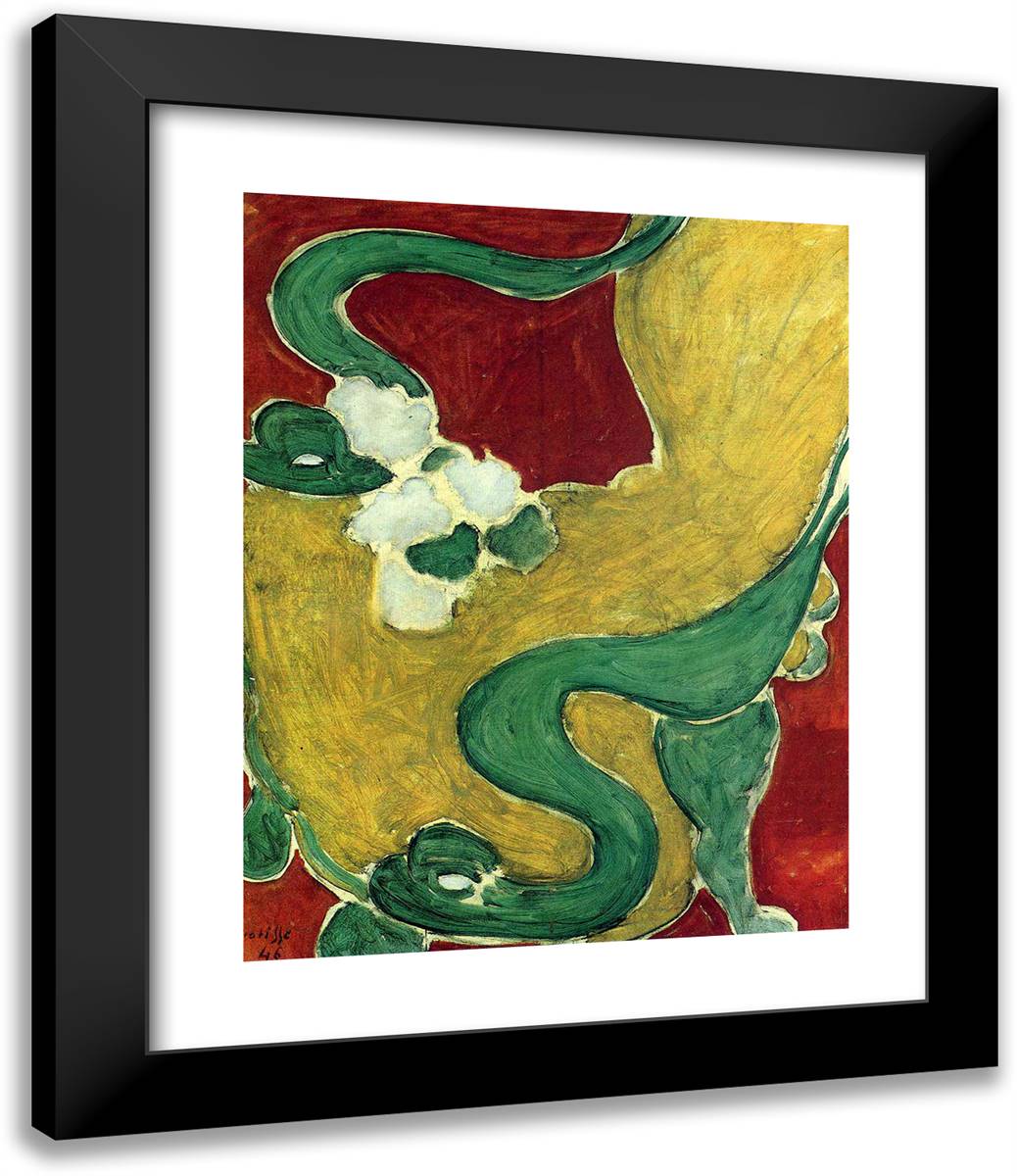 The Racaille Chair 20x24 Black Modern Wood Framed Art Print Poster by Matisse, Henri