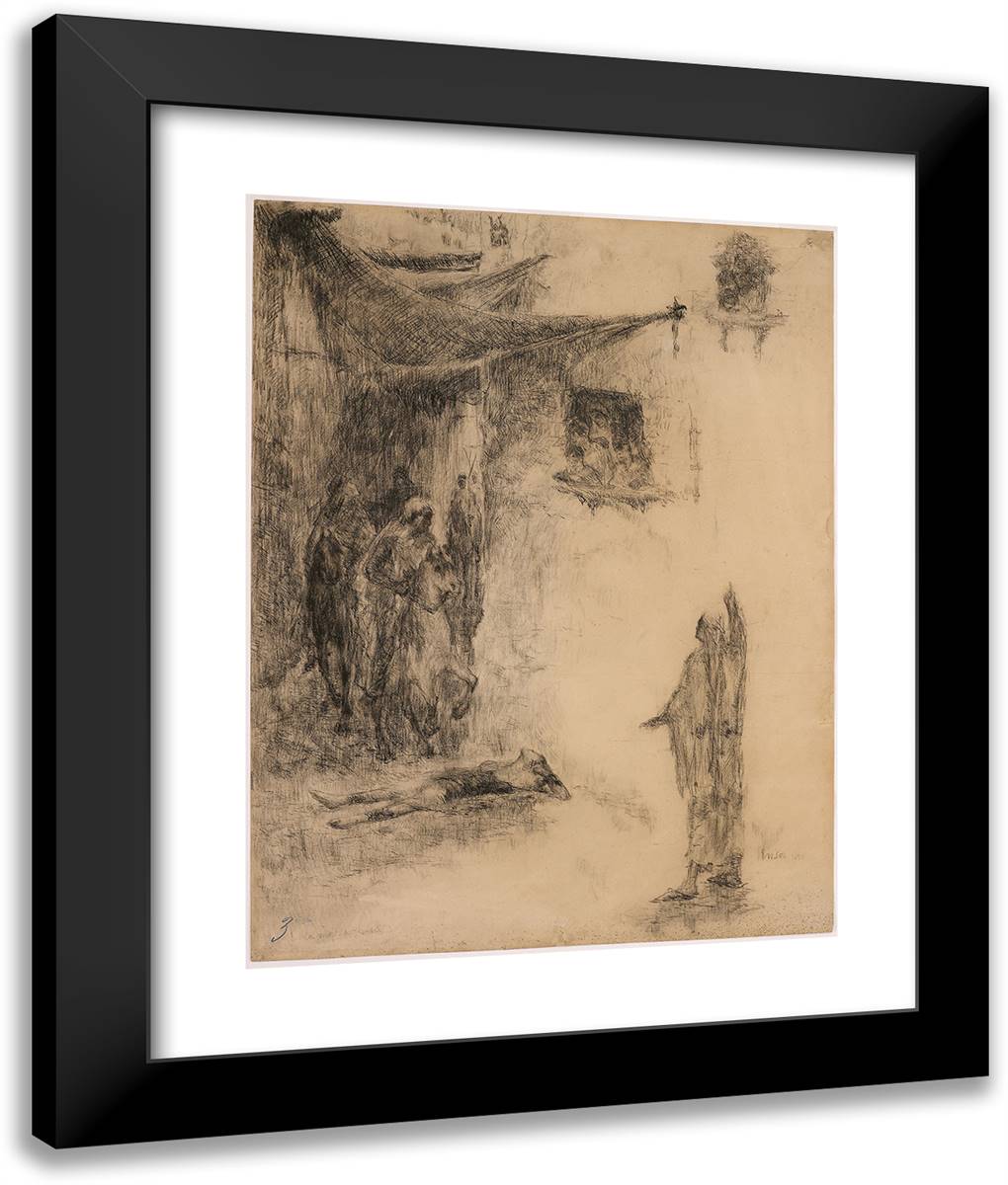 Death of Jezebel 20x24 Black Modern Wood Framed Art Print Poster by Ensor, James