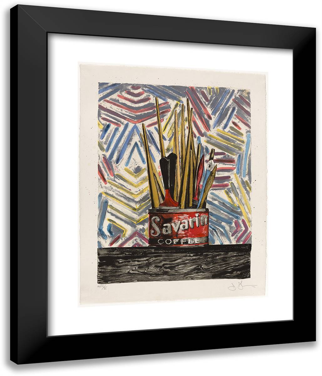 Savarin 20x24 Black Modern Wood Framed Art Print Poster by Ensor, James