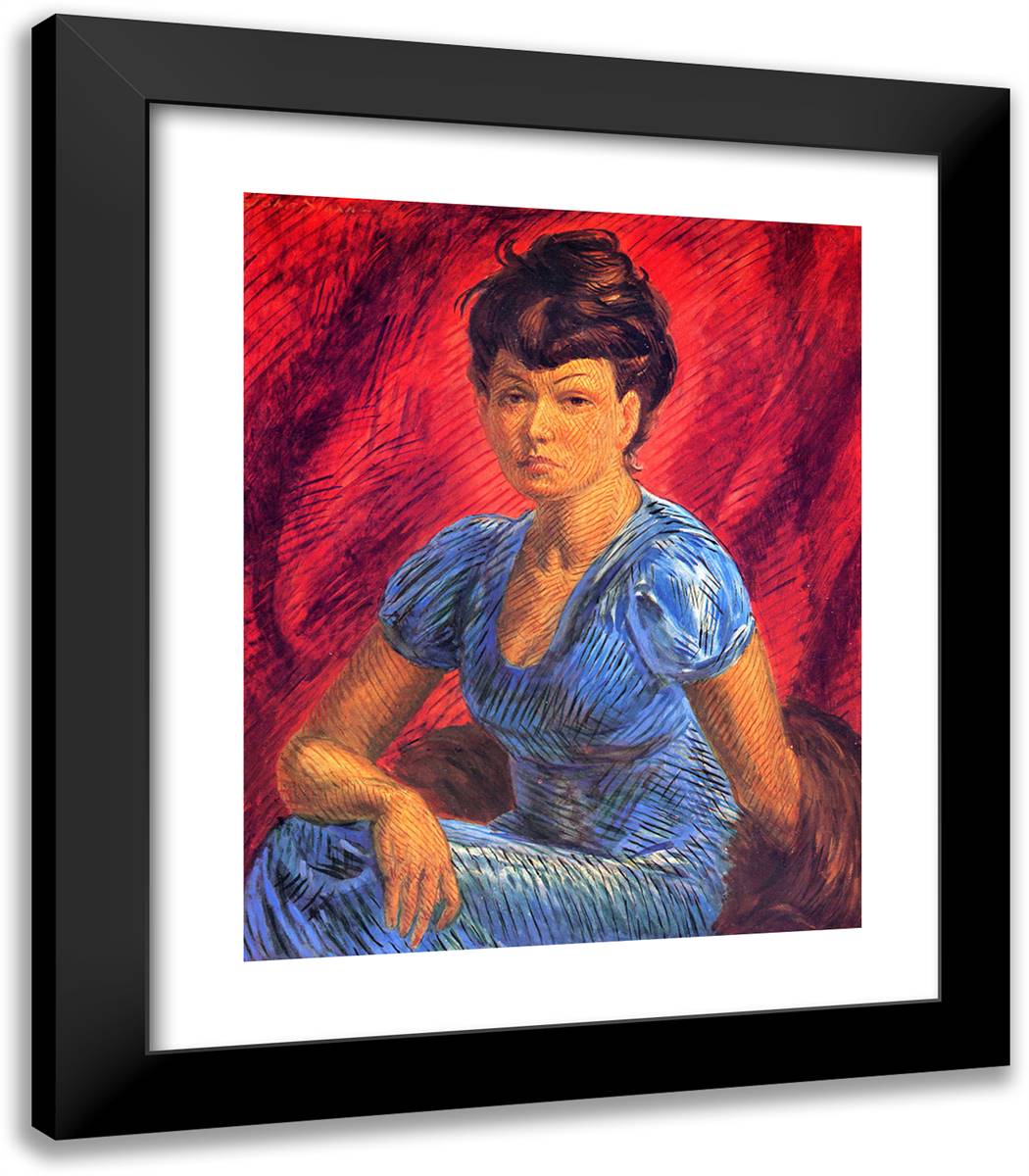 Jeanne Dubinsky 20x23 Black Modern Wood Framed Art Print Poster by Sloan, John French