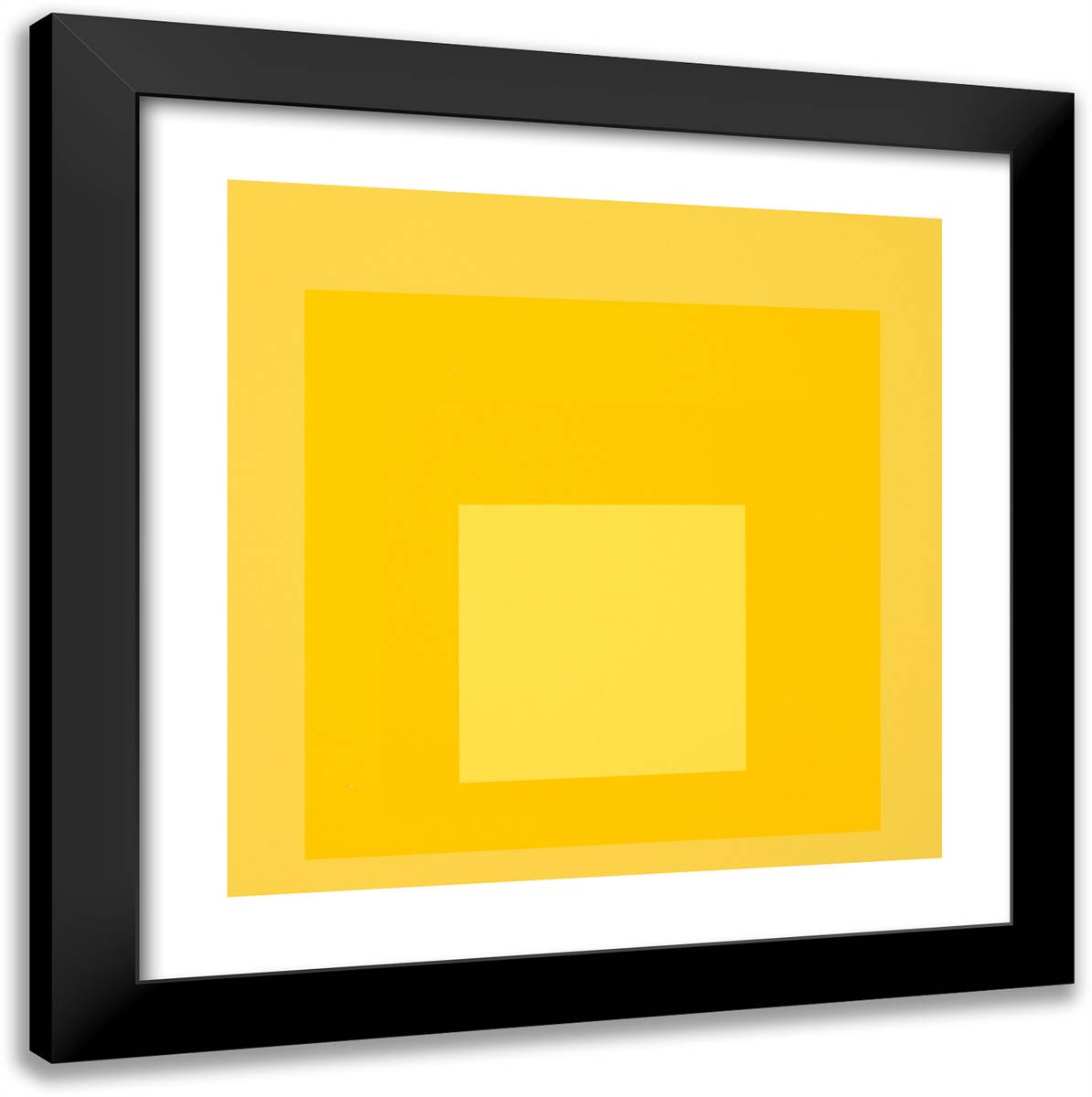 Mma-1 20x20 Black Modern Wood Framed Art Print Poster by Albers, Josef