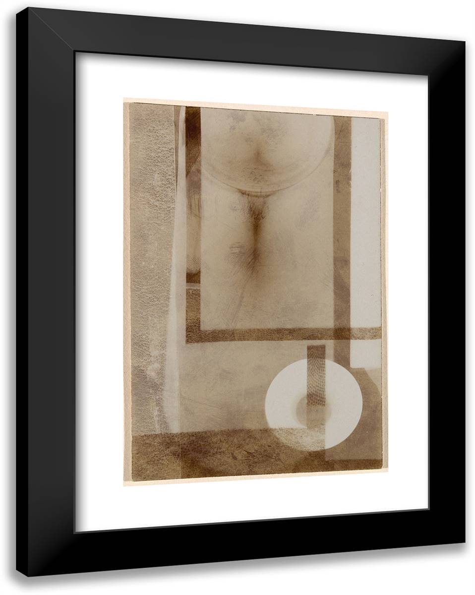 Untitled 19x24 Black Modern Wood Framed Art Print Poster by Moholy Nagy, Laszlo