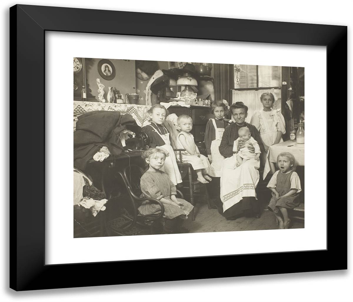 Untitled 24x20 Black Modern Wood Framed Art Print Poster by Hine, Lewis Wickes