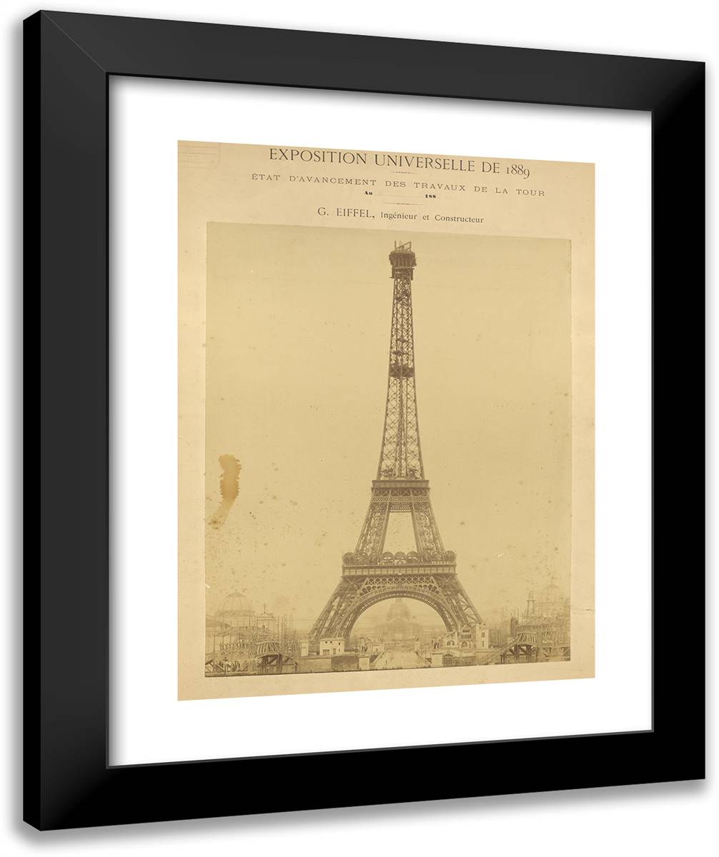 Second Level 20x24 Black Modern Wood Framed Art Print Poster by Durandelle, Louis