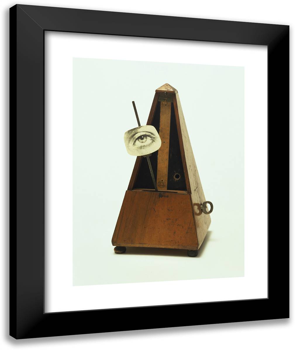 Indestructible Object (Or Object to Be Destroyed) 20x24 Black Modern Wood Framed Art Print Poster by Man Ray