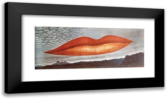 Observatory-Time-The-Lovers 24x14 Black Modern Wood Framed Art Print Poster by Man Ray