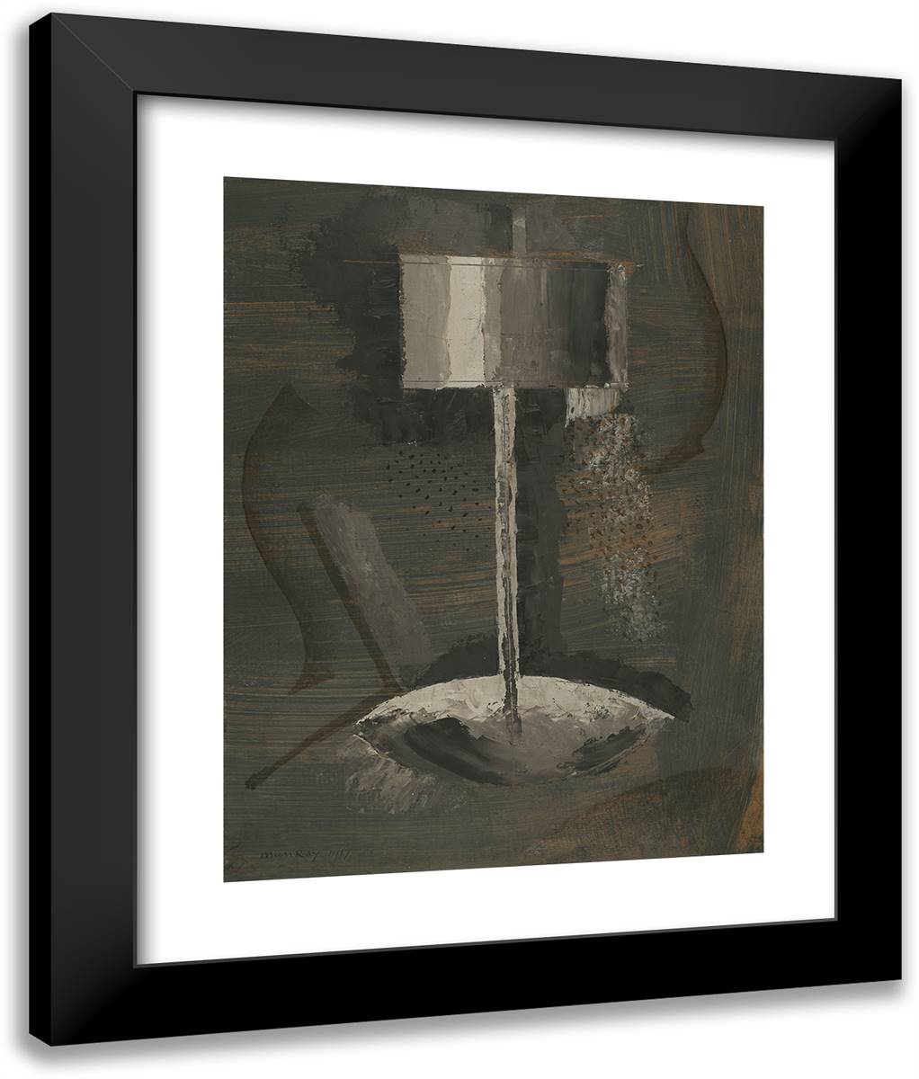 Percolator 20x24 Black Modern Wood Framed Art Print Poster by Man Ray