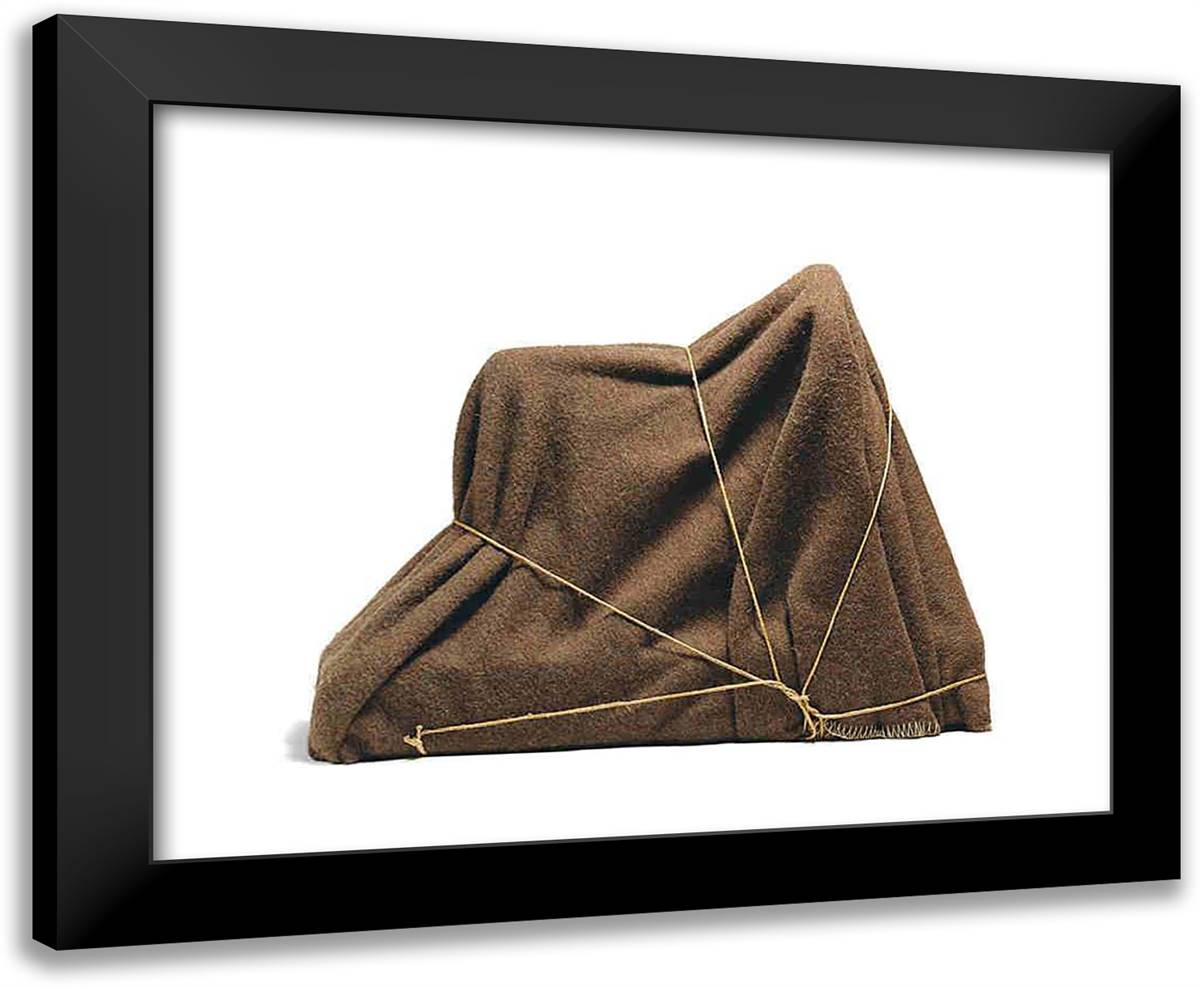 The Enigma of Isidore Ducasse 24x20 Black Modern Wood Framed Art Print Poster by Man Ray
