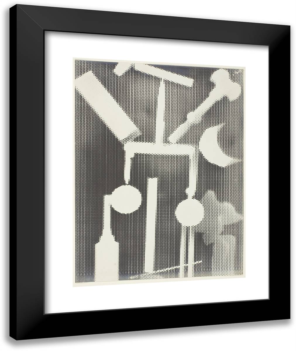 Untitled 20x24 Black Modern Wood Framed Art Print Poster by Man Ray