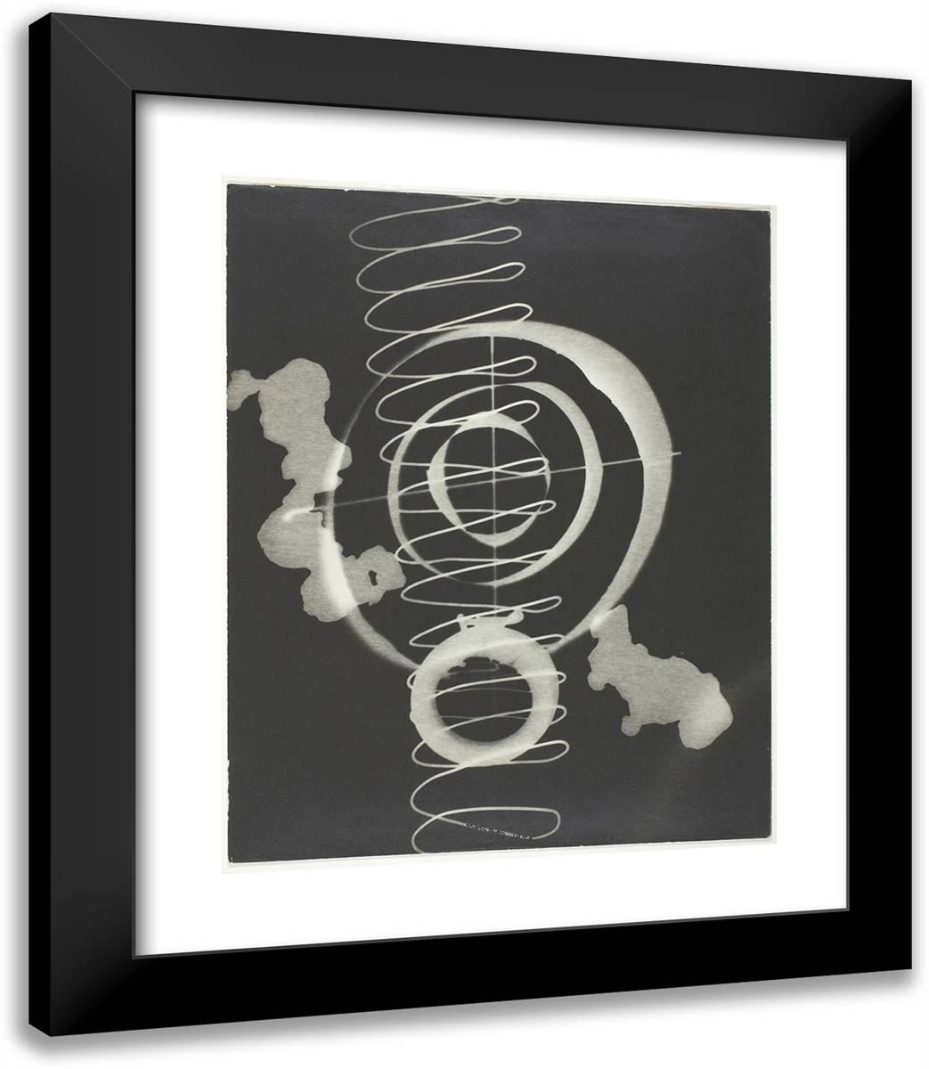 Untitled_9 20x23 Black Modern Wood Framed Art Print Poster by Man Ray