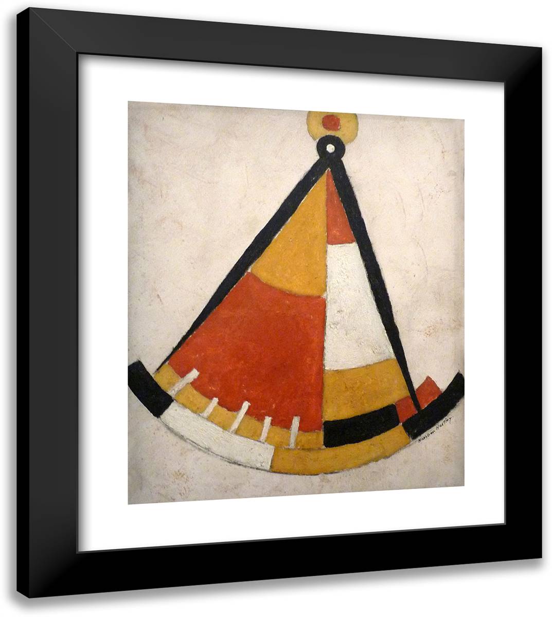 Sextant 20x23 Black Modern Wood Framed Art Print Poster by Hartley, Marsden